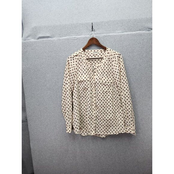 Daniel Rainn Floral Print Long Sleeve Blouse - M - Picture 1 of 4
